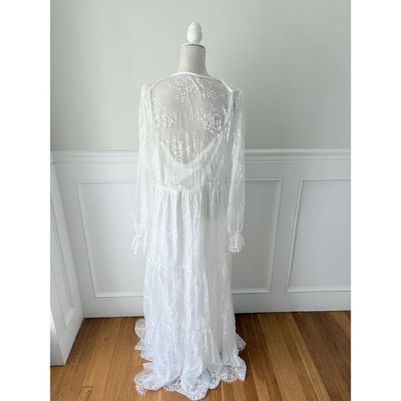 Baltic Born Gloria Lace Maxi Dress White NWT 3X - Picture 9 of 12